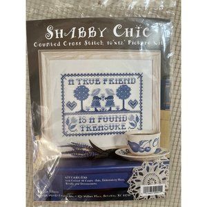 NIB Design Works Crafts Counted Cross Stitch Kit 9951 Shabby Chic Country Prim